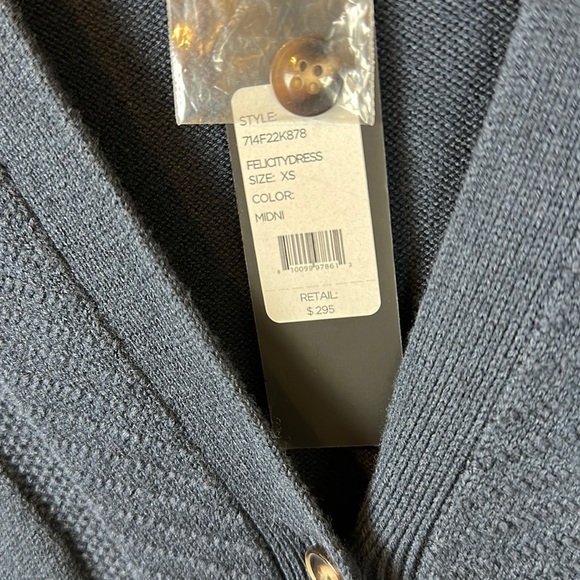 TOCCIN NY FELICITY WOOL BLEND SWEATER DRESS IN MIDNIGHT - Picture 5 of 7